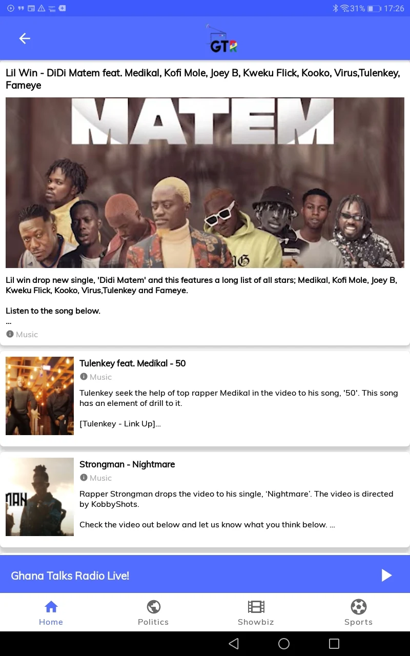 GhanaTalksRadio - News & Music screenshot