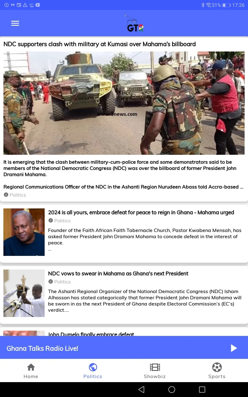 GhanaTalksRadio - News & Music screenshot