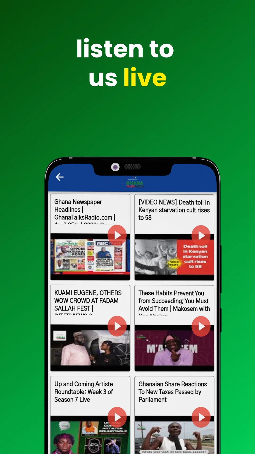 GhanaTalksRadio - News & Music screenshot
